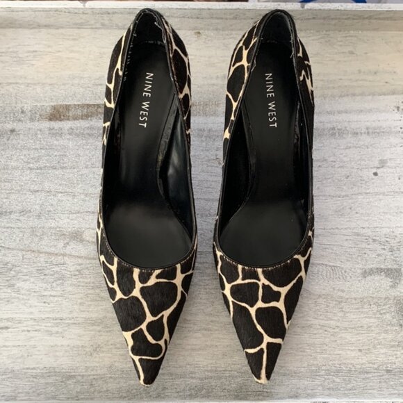 Nine West Shoes - Nine West Nuncio Giraffe print leather pumps sz 6 1/2